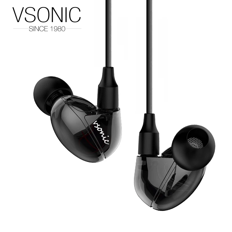 VSONIC Новинка VSD2S VSD2Si HIFI наушники вкладыши с микрофоном динамический CCAW драйвер