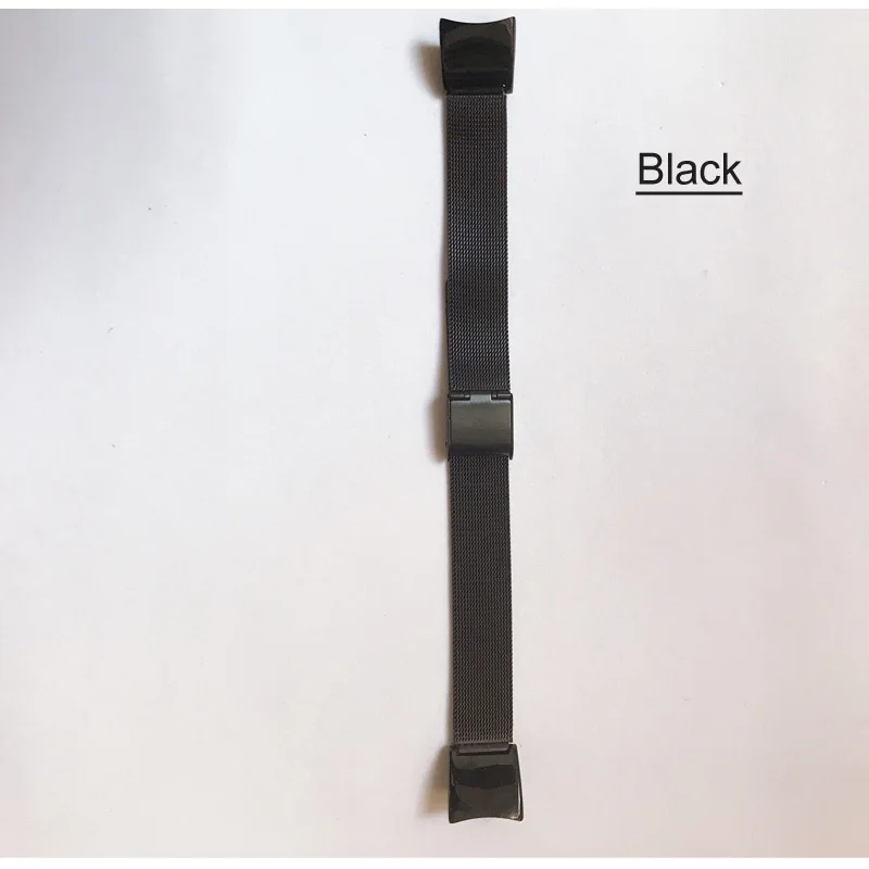 Браслет для Honor Band 4 ремешок, умный Браслет ремешок для huawei Band 4 ремень Миланский сетчатый металлический браслет из нержавеющей стали - Цвет: BLACK