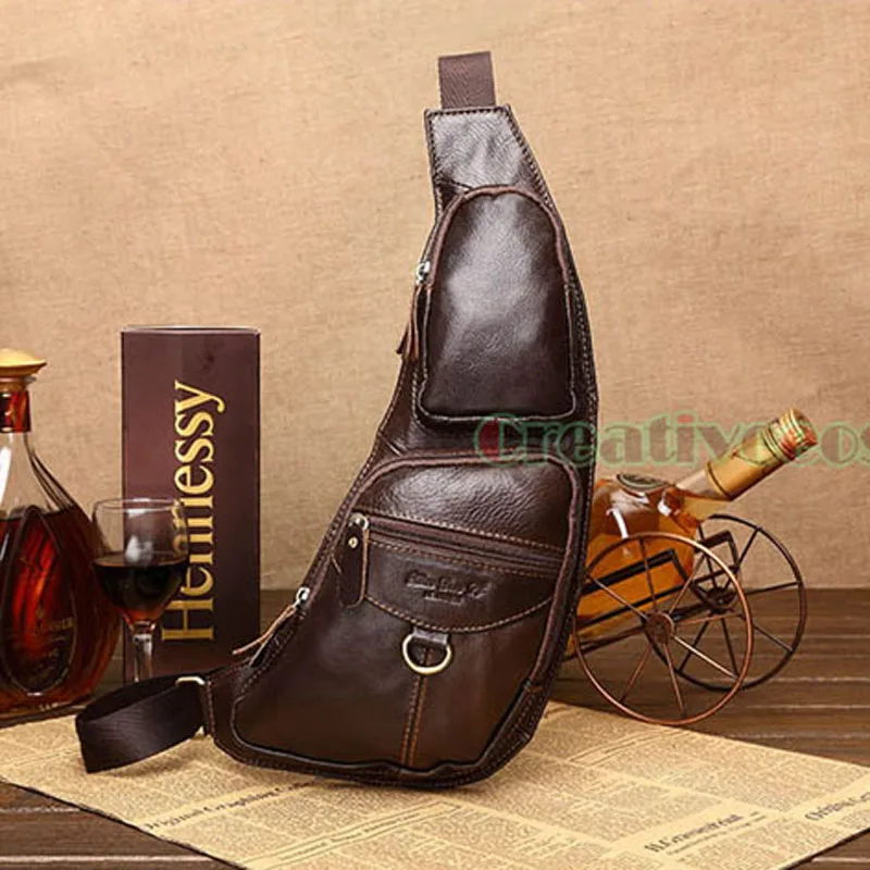 Для мужчин модные Винтаж натуральная кожа путешествия мотоциклетные сумка