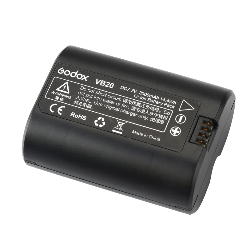 Godox оригинальный VB20 2000 мАч запасной литий ионный аккумулятор C20 зарядное