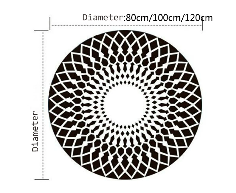 Черный и серый серии ковер журнальный столик круглый для гостиной спальни стул