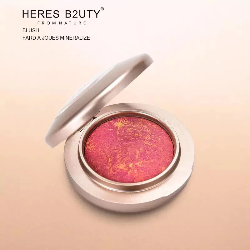 HERES B2UTY бронзатор пудра Запеченные Румяна палитра макияж для лица мерцающие