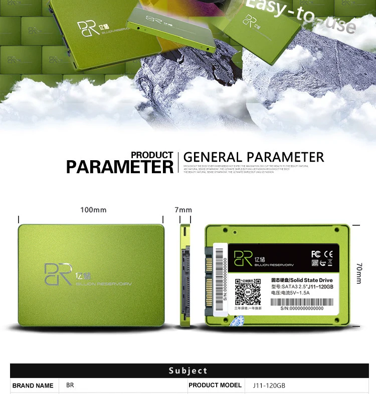 BR ssd 120 gb жесткий диск для компьютера pc hdd 2,5 sata для ноутбука ssd диск disco 480 gb 500gb 240gb ssd твердотельный накопитель