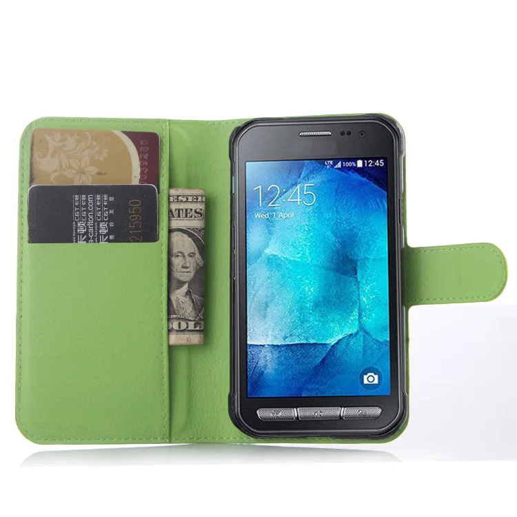 Зеленый Для samsung Galaxy Xcover 3 G388F SM-G388F Чехол-Кошелек Флип кожаный чехол для Galaxy X чехол 3 держателя карт чехол для телефона Fundas - Цвет: Зеленый