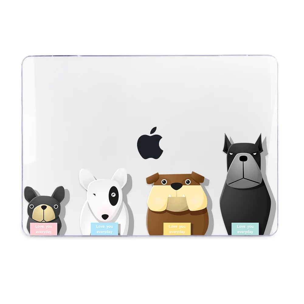 Redlai Симпатичный кот собака чехол для Macbook Air Pro retina 11 12 13 15 16 дюймов с сенсорной панелью Air 13 A1932 A1466 чехол для ноутбука - Цвет: A255