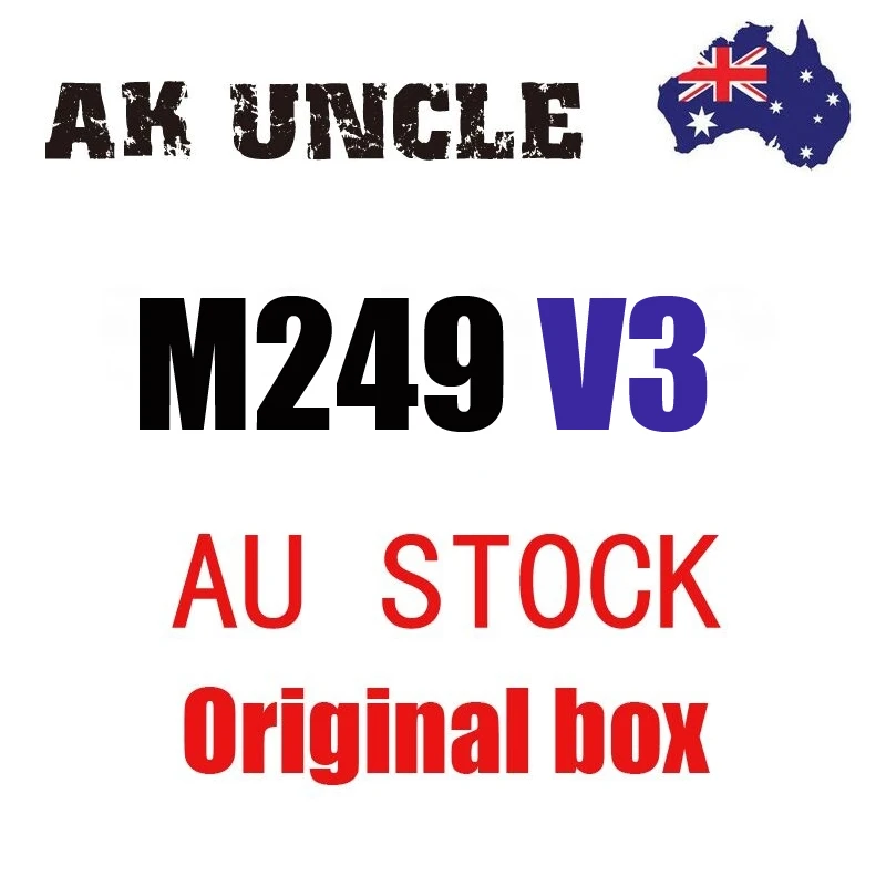AK UNCLE AU сток WBB M249 V3 нейлоновая версия гелевый мяч пистолет гель бластерный игрушечный пистолет оригинальная коробка