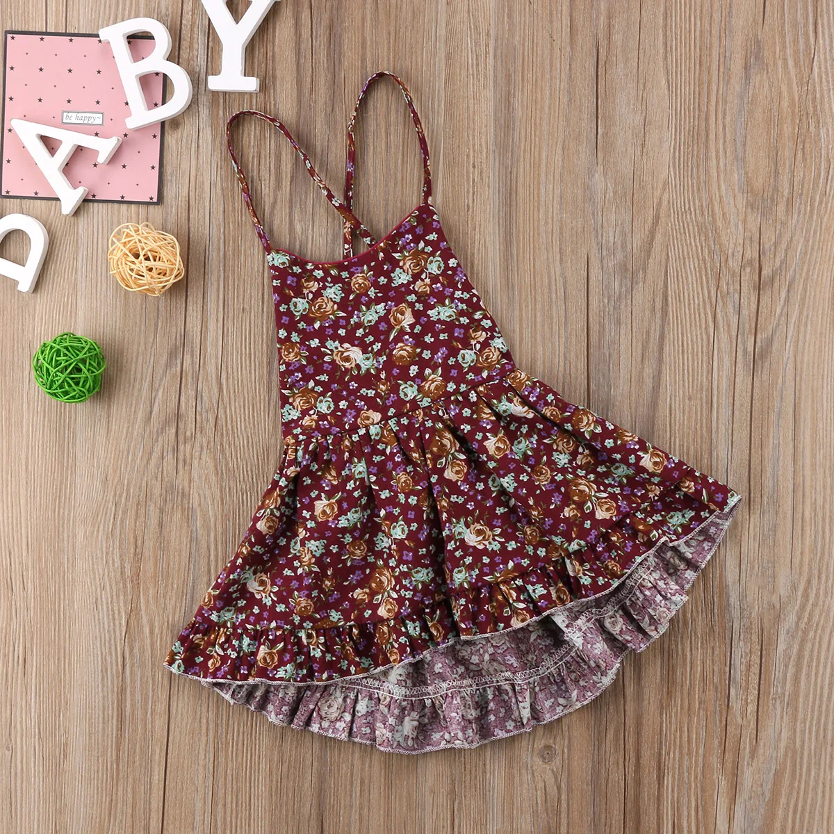 2018 Brand New Toddler Infant Kid Sleeveless Flower Baby Girl Sundress Backless Party Princess Bandage Tutu Dress 6M-4T | Детская одежда