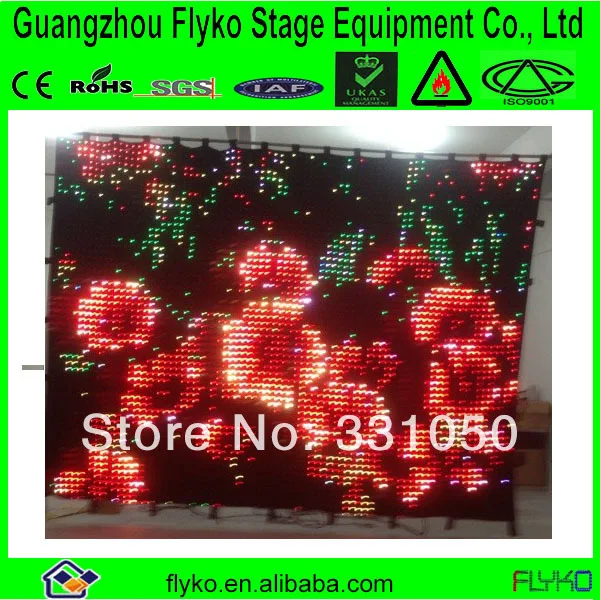 Лидер продаж сценический фон со светодиодной подсветкой|led vision curtain|led stage curtainstage