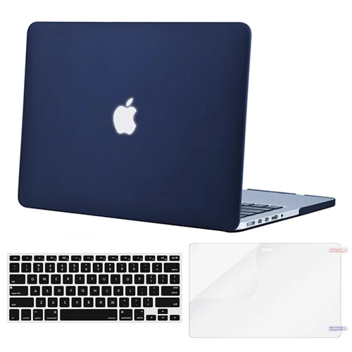 MOSISO ноутбук матовая поверхность чехол для ноутбука Macbook Air 13 Pro 13 retina A1502 выпуск 2013 Тетрадь заменить для переноски Чехол - Цвет: Navy Blue