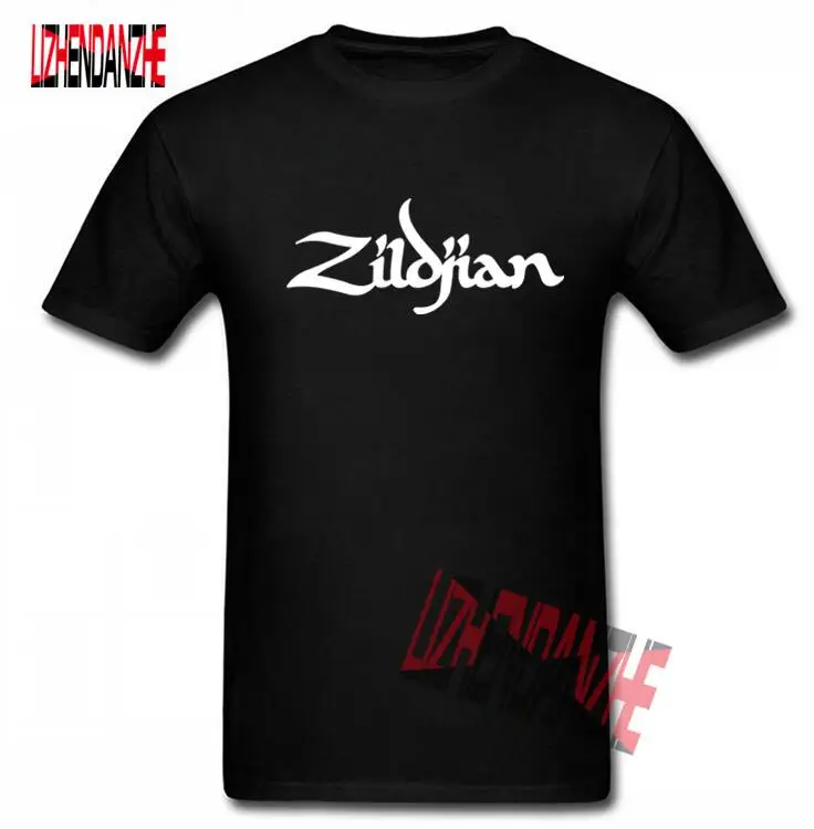 2019 модные летние новые мужские футболки Zildjian Футболка с принтом хлопковые