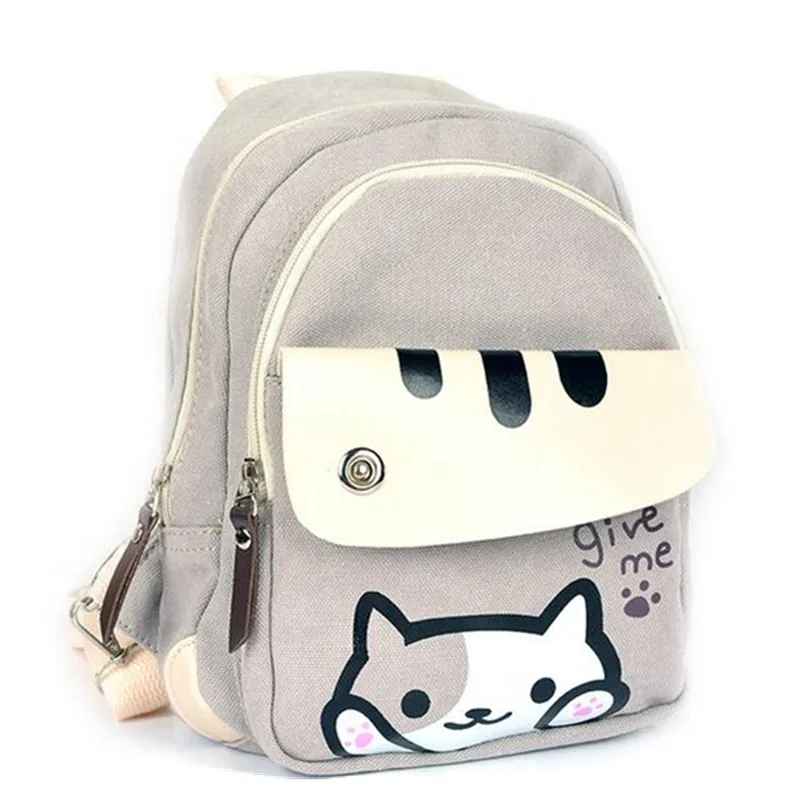 Неко Atsume кот школы Рюкзаки для Обувь девочек дворе аниме многофункциональный