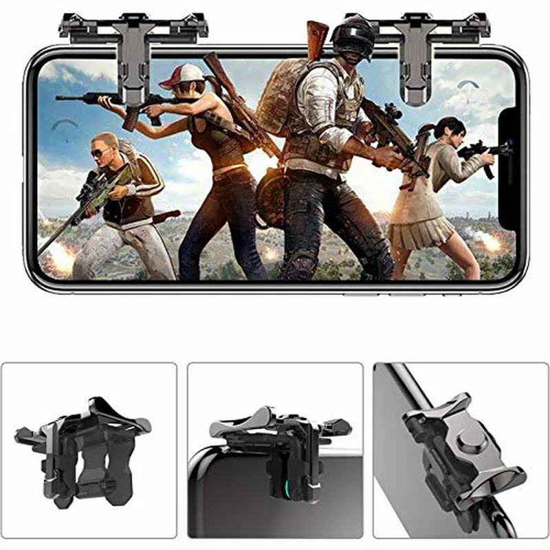 Портативная металлическая кнопка пуска Мобильная игровая для контроллера Pubg L1R1