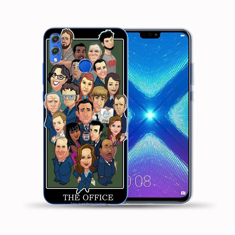 Мягкий чехол из ТПУ с изображением лица Майкла Скотта для Huawei Honor 9 10 Lite 10i 8X 8C 6X Y5 Y3