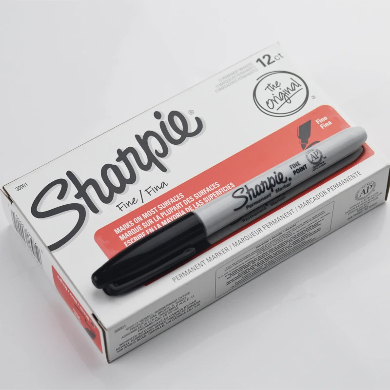Sanford sharpie мелкая точка Перманентный маркер DIY ручка желтый черный красный и