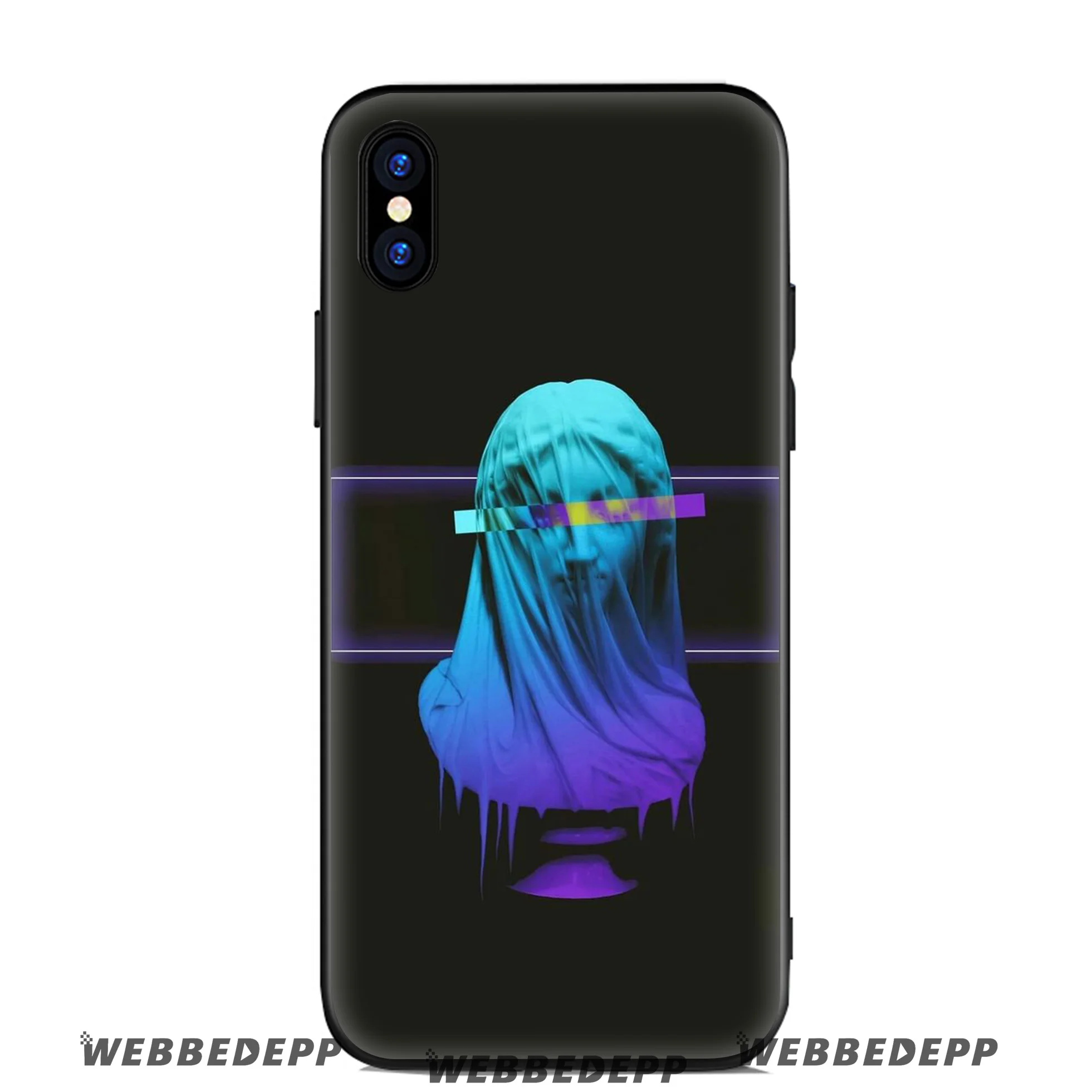 WEBBEDEPP зонтик для лица простой мягкий силиконовый чехол Apple iPhone 11 Pro Xr Xs Max X или 10 8 7 6