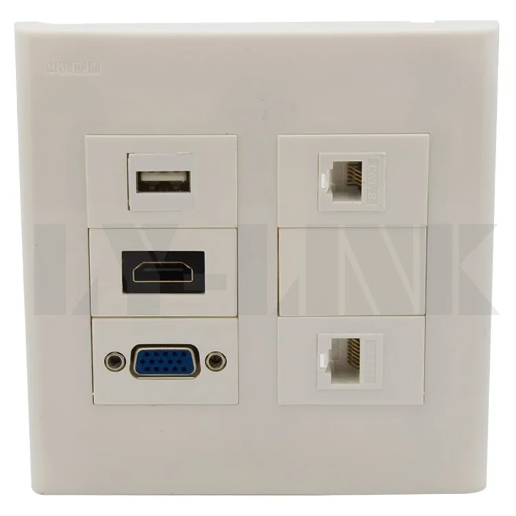 

Лицевая панель 120X120 мм, USB, HDMI VGA, RJ45 и RJ11, поддержка DIY