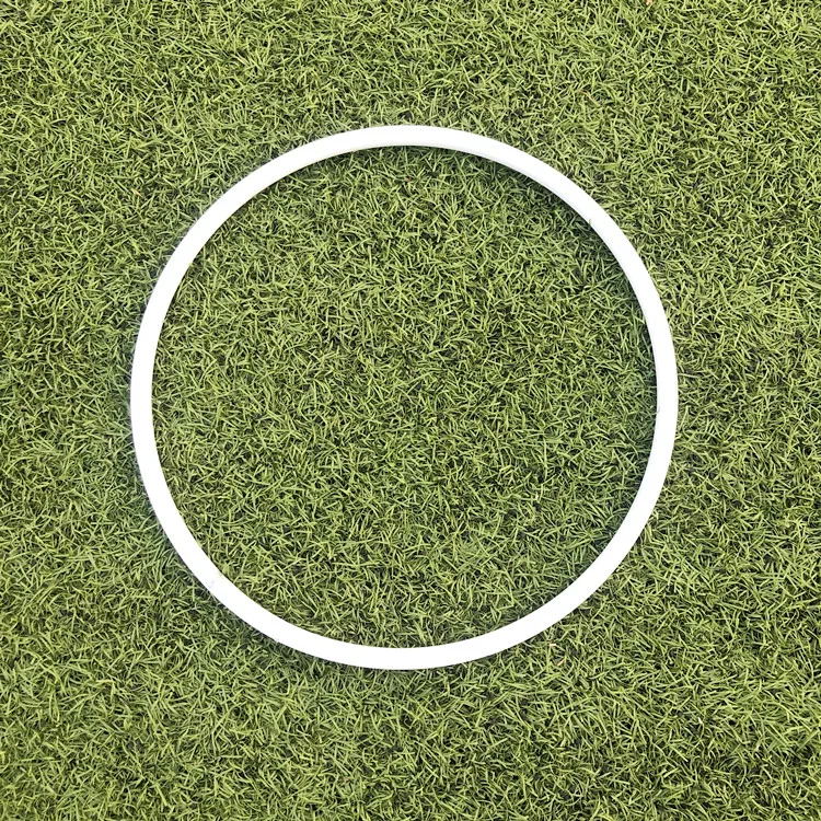 White 60cm Wedding Flower Hoop Metal Artificial Flower balloon Loop single ring Christmas Party Decoration Home Decor Hanging ornament - Цвет: White