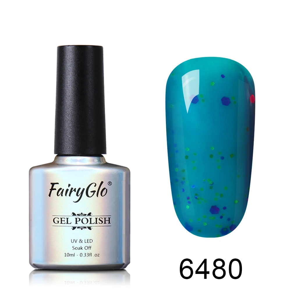FairyGlo 10 мл сыр конфеты Гель-лак для ногтей замочить от УФ светодиодный Гель-лак длительный гель лак для ногтей нужно верхнее Базовое покрытие лак для ногтей - Цвет: 6480