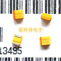 500pcslot smd tantalum capacitors 227j 6v 6 3v 220uf b type 35281210 polarity tantalum capacitors