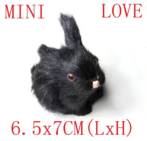 

Free shipping black rabbit bunny for gift decoration