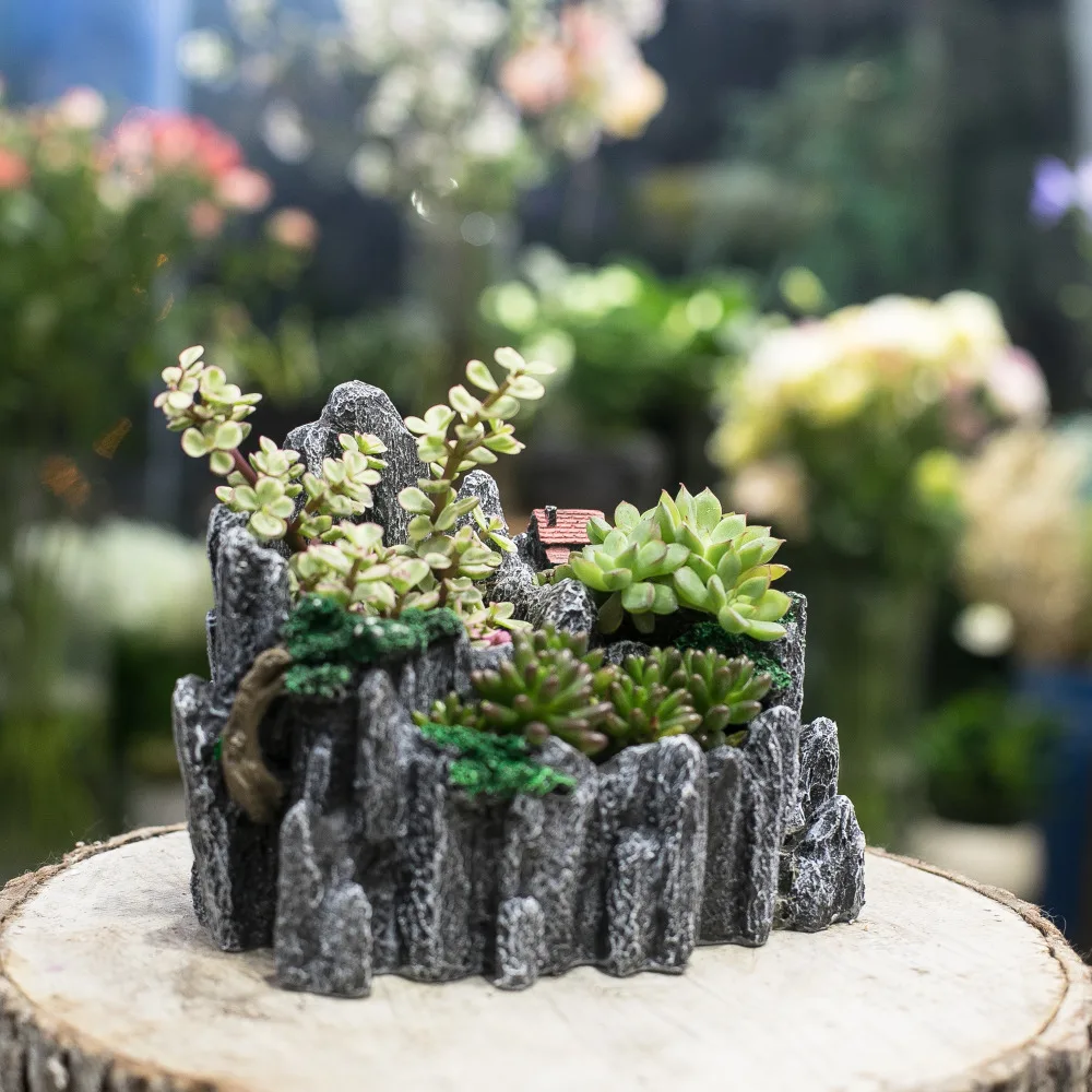 Морден Сказочный Сад разбитое ведро из смолы цветочный горшок вертикальная