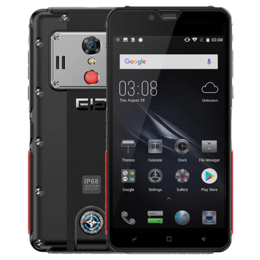 ЕС наличии ELEPHONE солдат 5 &quot2 K Экран Helio X25 MTK6797T Дека Core 4 GB + 64 Встроенная память NFC SOS