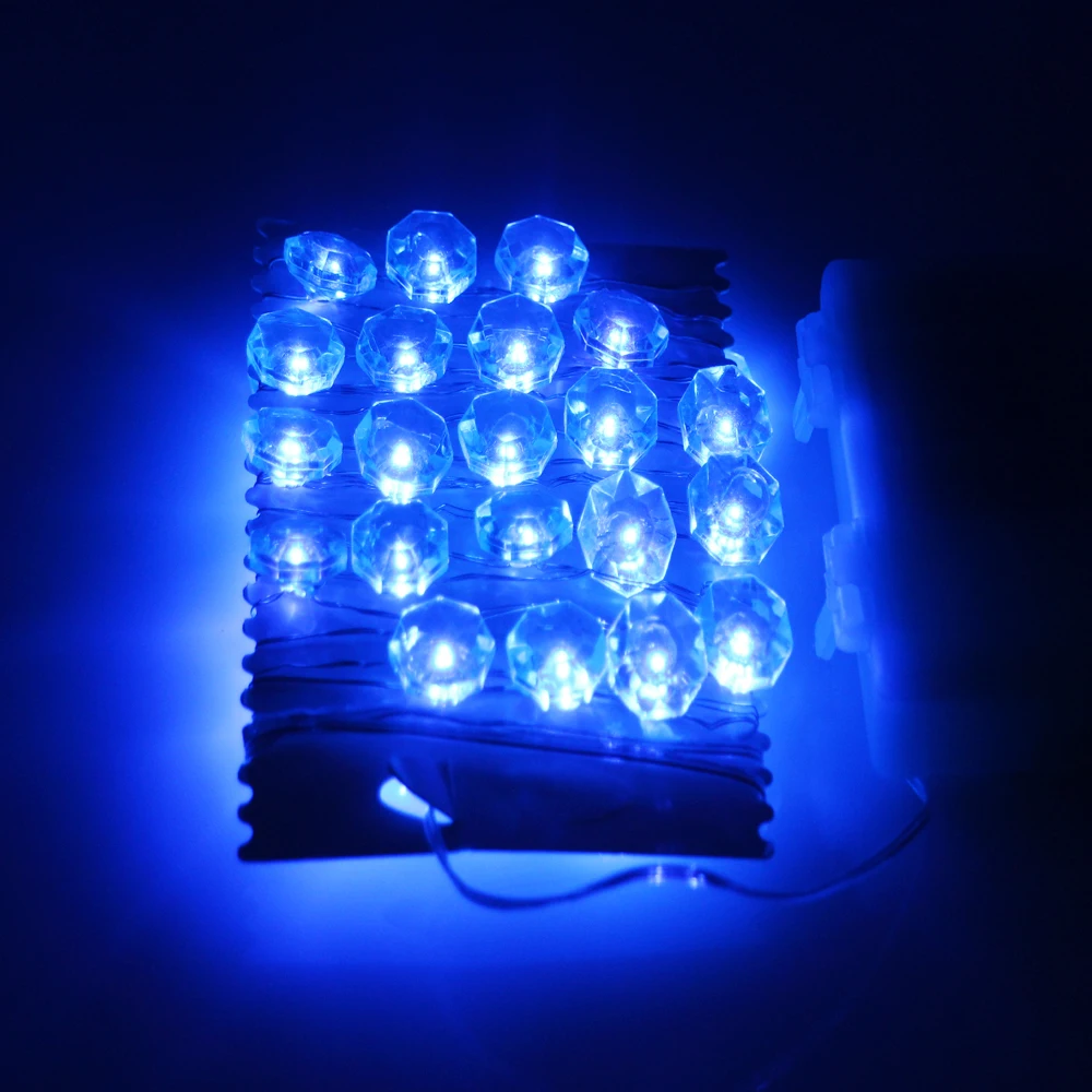 На батарейках 3 м 10 футов 40LED Сапфировая форма светодиодные гирлянды сказочные