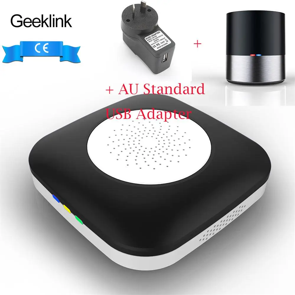 AU Mini Small Pai Geeklink умный дом беспроводной wifi+ IR+ 4G приложение голосовой пульт дистанционного управления AU UK EU US адаптер работает для Alexa Google домашней автоматизации - Цвет: AU Mini Small Pai