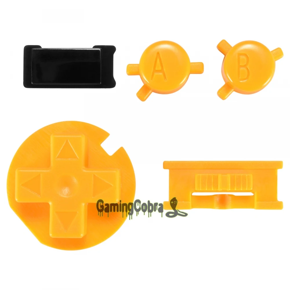Желтые кнопки A B D-pad комплекты запасных частей для Gameboy Color GBC-GCAJ0025GC | Электроника