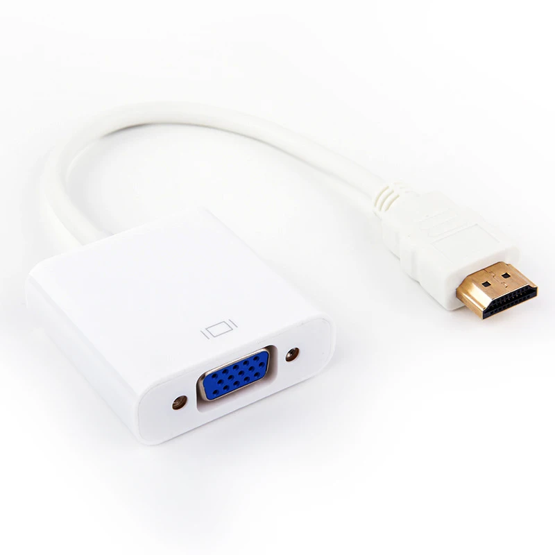 HDMI к VGA адаптер папа RGB Женский цифровой аналоговому Видео Аудио конвертер кабель