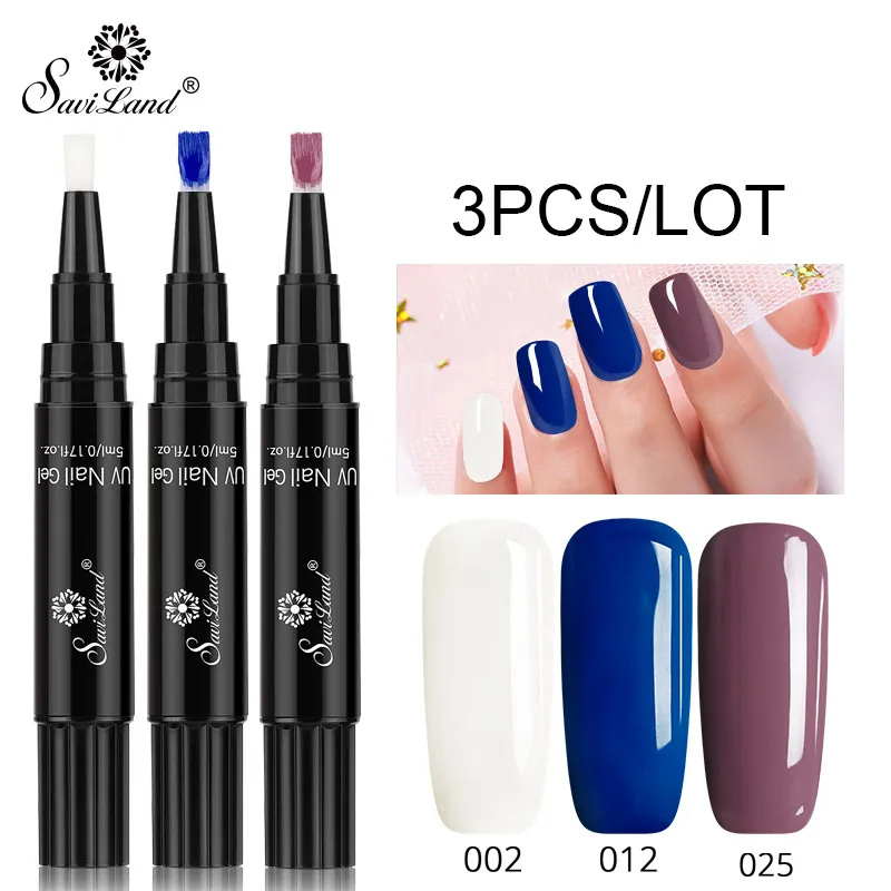 002 n 012 n 025 Soak off 3 шт./лот 3 в 1 гель для ногтей Лаки Ручка лак гель для ногтей one step лак Гибридный 60 Цвета УФ Гель-лак для нейл-арта инструменты - Цвет: 002 n 012 n 025
