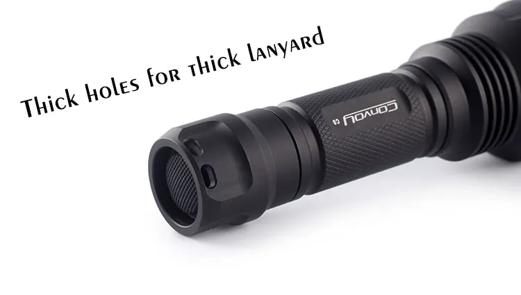 Convoy C8 Cree XM-L2 U2-1A 960lm 8-Mode белый светодиодный светильник-вспышка с 18650+ фонарем, самозащитой, Кемпинговый светильник, лампа, для велосипеда