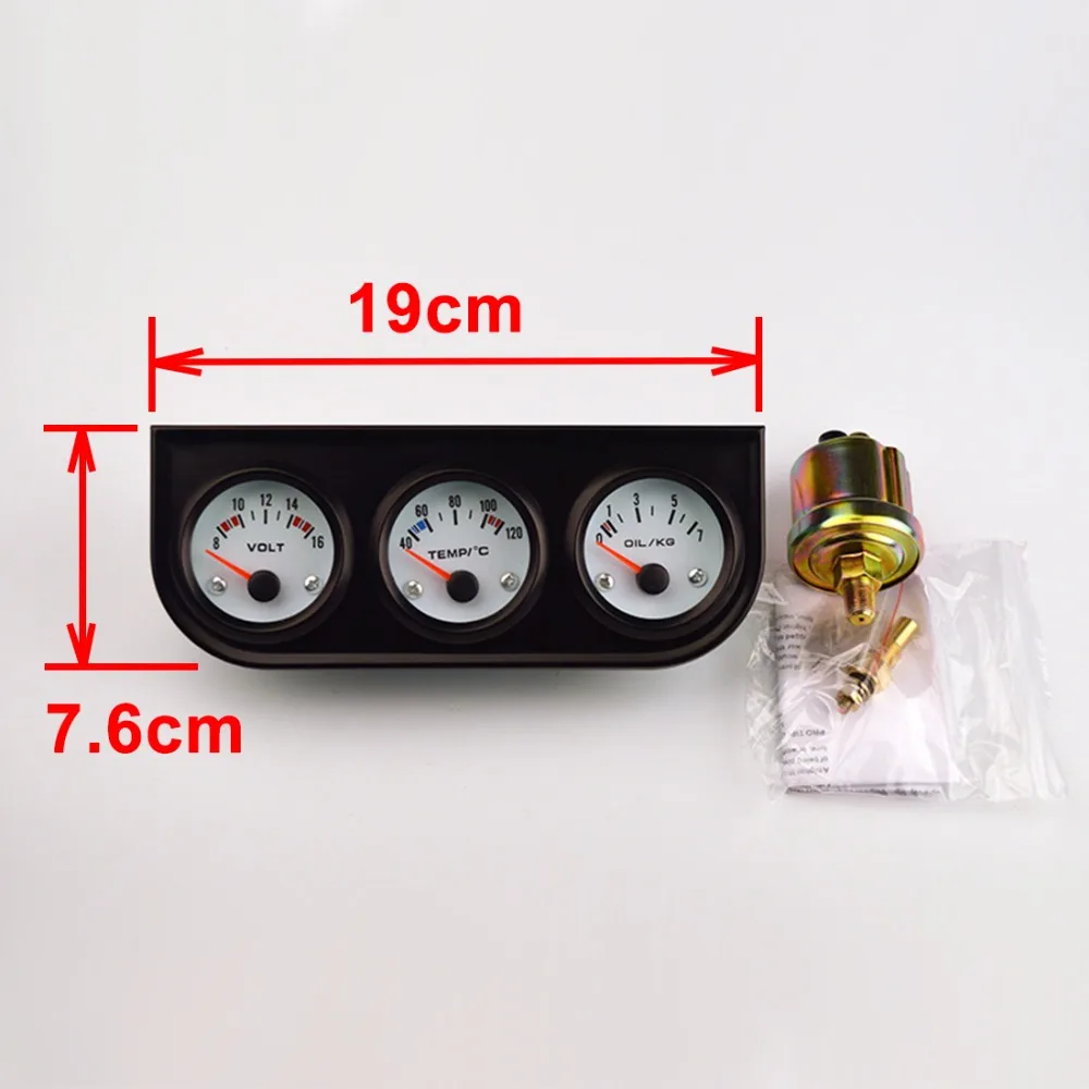 DRAGON GAUGE 52 мм Автомобильный датчик напряжения/температуры воды/Масляный Пресс