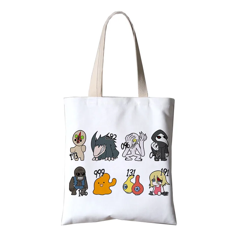 SCP Foundation Canvas School Bookbag сумки для покупок женские через плечо дорожные женщин DIY