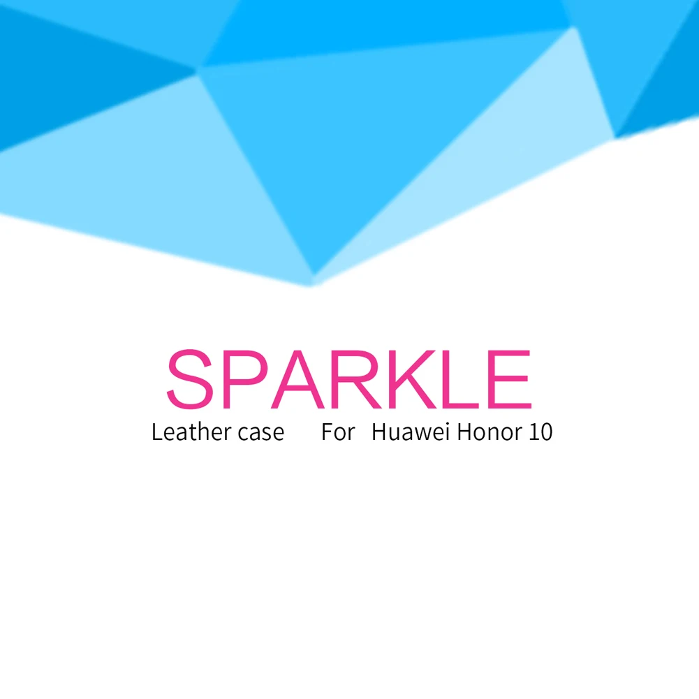 Чехол для Honor 10, чехол для huawei Honor 10, чехол Nillkin Sparkle Series, Жесткий Чехол-книжка из искусственной кожи