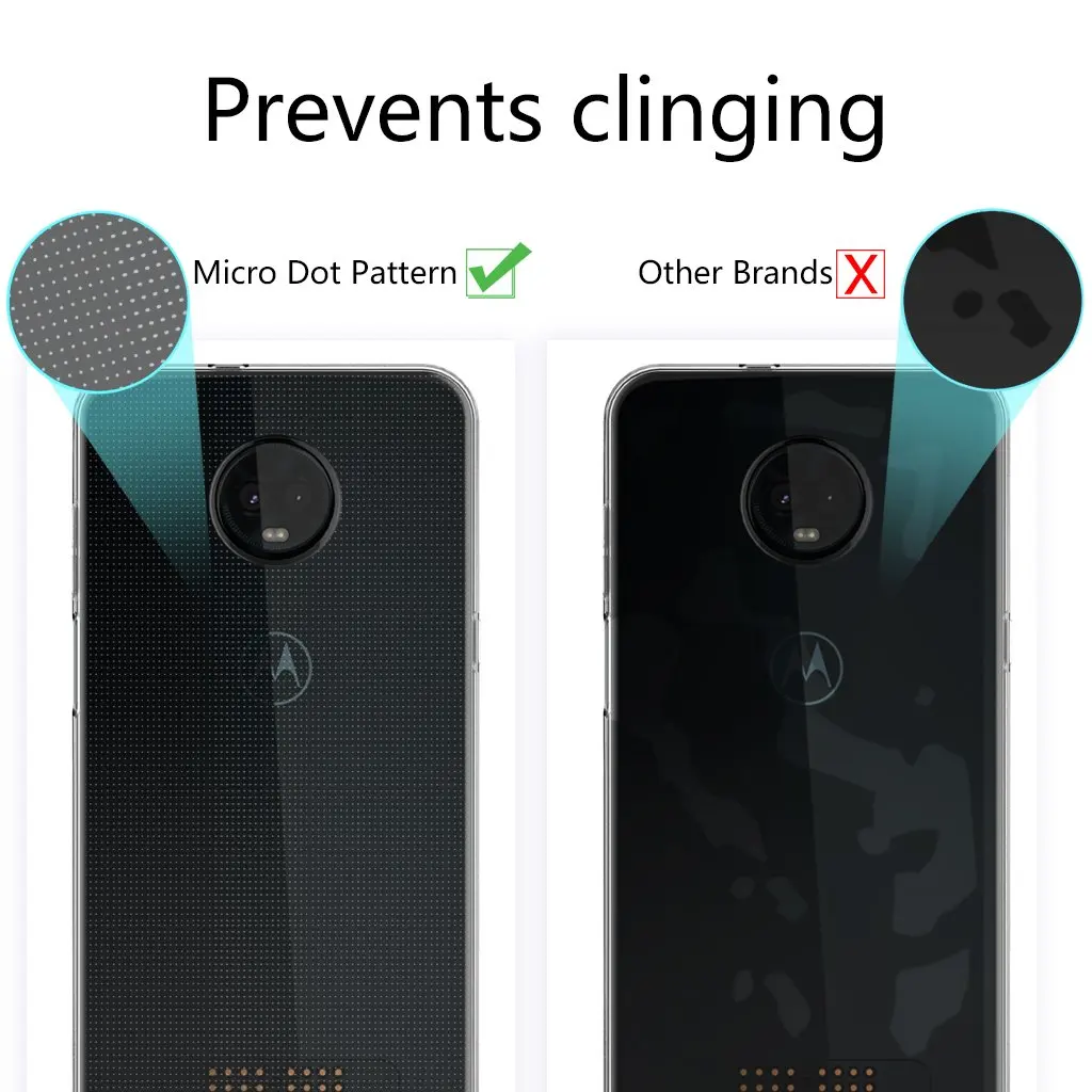 Ультратонкий прозрачный защитный чехол из ТПУ для Motorola Moto C E4 Z3 P30 Plus Play One Power Vision