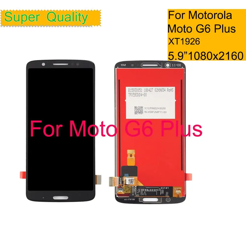 5 9 &quotдля Motorola Moto G6 Plus XT1926 ЖК дисплей сенсорный экран дигитайзер сенсор полный в