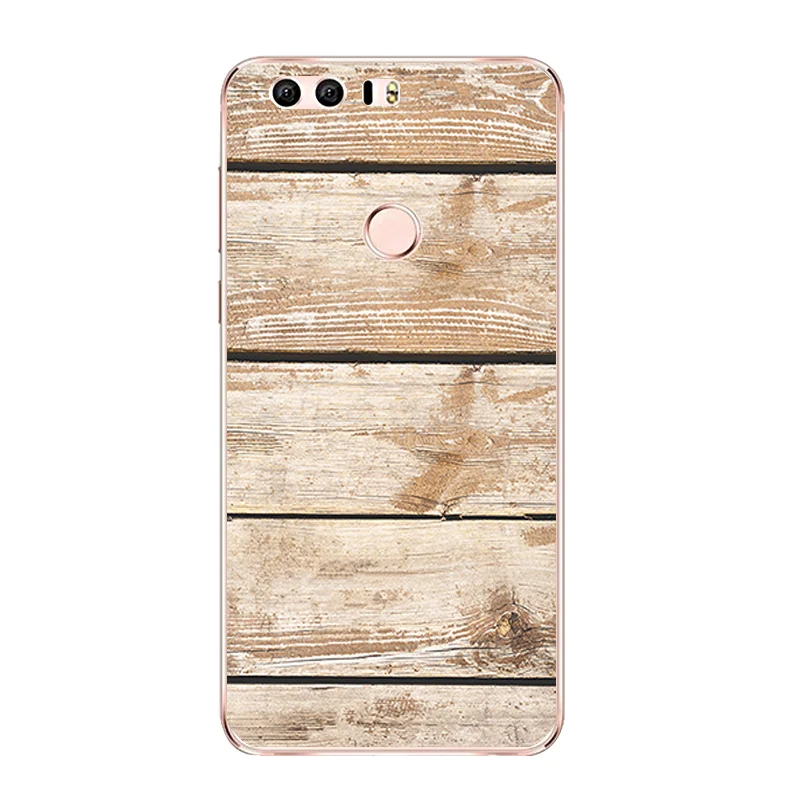 DIY For Huawei Honor 8 Phone Case P9 P10 Lite / G9 Shell 5.2 inch 7 7i Coque Soft TPU Crack Wood Printing |