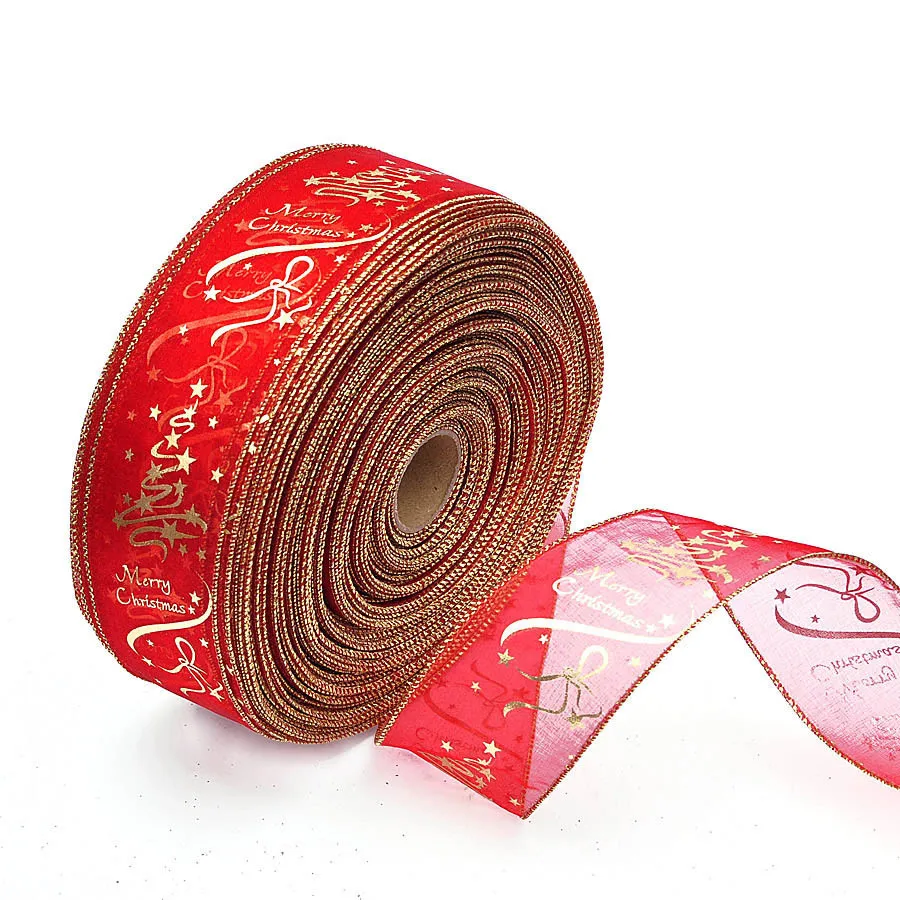 

6X200cm Christmas DIY Tree Decorations Ribbons Party Supply Xmas Bow Ribbon High-Grade Christmas Decorations For Home Holiday