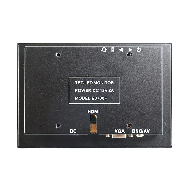Лидер продаж 7 дюймов Full HD монитор 1024x600P Мини Портативный Дисплей VGA AV HDMI BNC Вход металлический корпус для PS3 Xbox