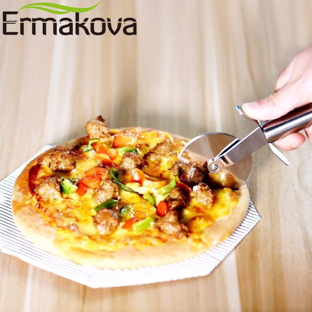 Нож ERMAKOVA из нержавеющей стали для пиццы круглая нож торта хлеба пиццы|pizza tools|pizza