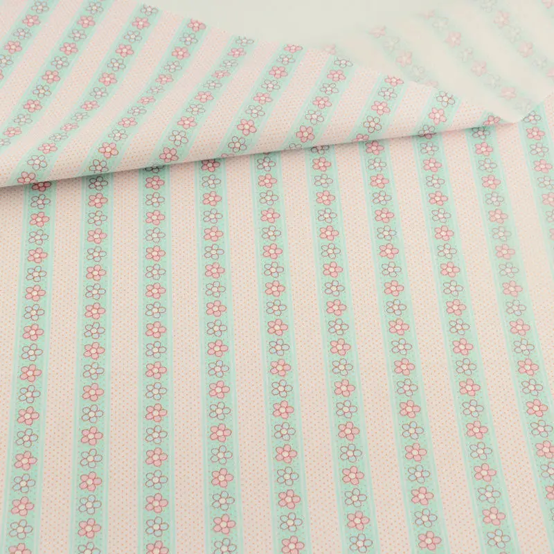 

Telas Tecido Tilda Tissue Lovely Flowers and Mini Dots Stripes Design 1 Piece Patchwork Cotton Fabric Fat Quarter Craft