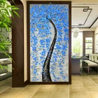 Вышивка крестиком CHPDIY, полная алмазная живопись, ручная работа, синее дерево, мозаика из страз, декоративная живопись, сделай сам, алмазная вышивка