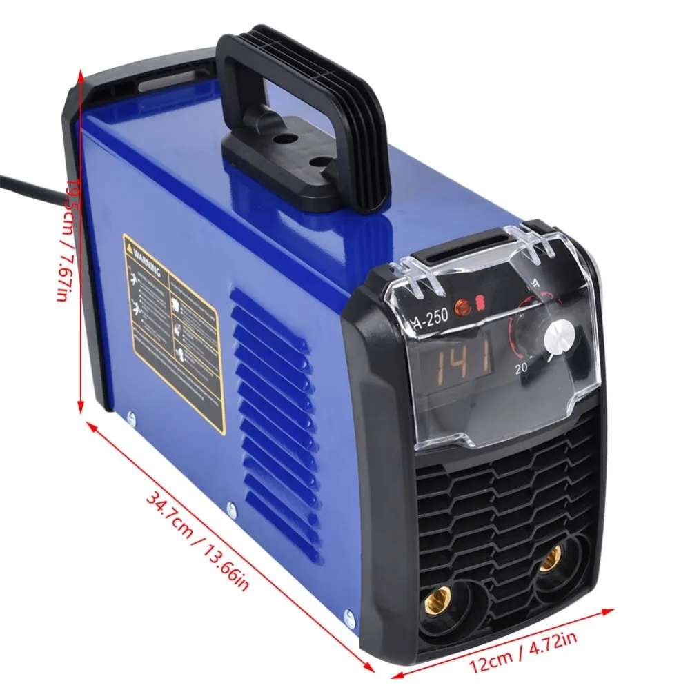 140Amp DC инвертор сварочный аппарат Портативный цифровой палку сварщик штепсельная