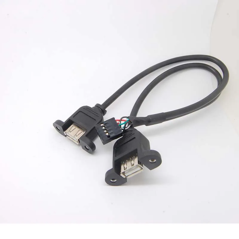 2 порта USB мама материнская плата удлинитель для 9 контактного кабеля монтажная