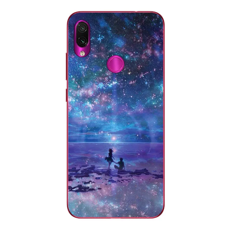 3 Geruide 6.3 For xiaomi redmi note 7 Case Cover, Printed Soft Silicon TPU Back Cover Case For xiaomi redmi note 7 pro Phone Cases - Цвет: 3