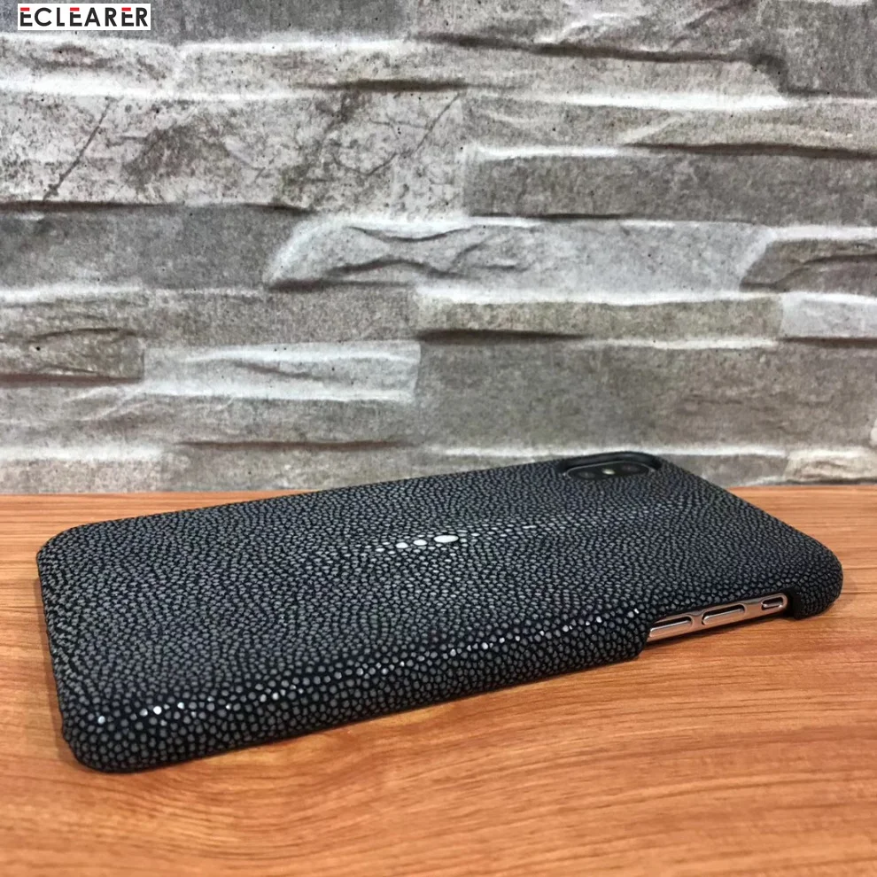 Модный кожаный чехол с натуральным жемчугом и рыбьей кожей для iPhone XS MAX/XR, задняя крышка, Роскошный кожаный чехол для iPhone XR XS MAX