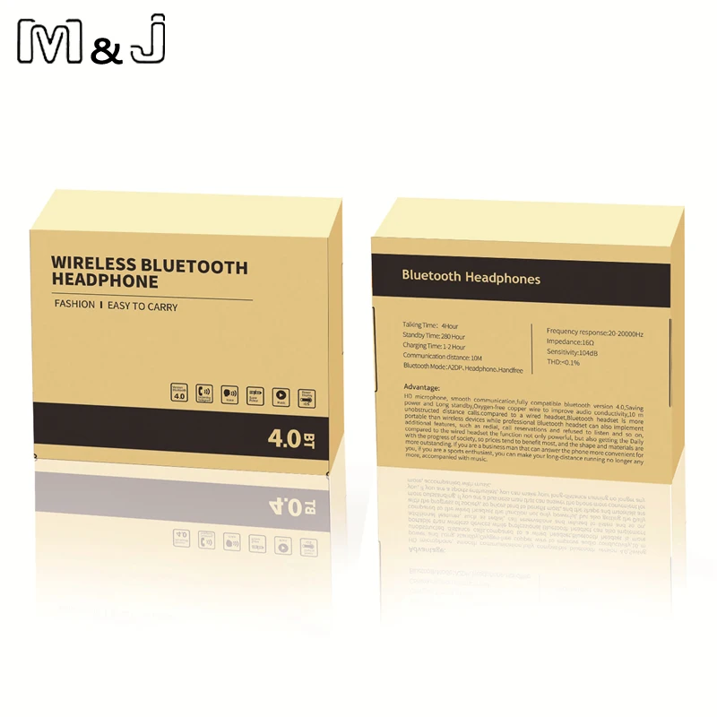 M & J B25 Профессиональный Беспроводной металлические магнитные наушники bluetooth