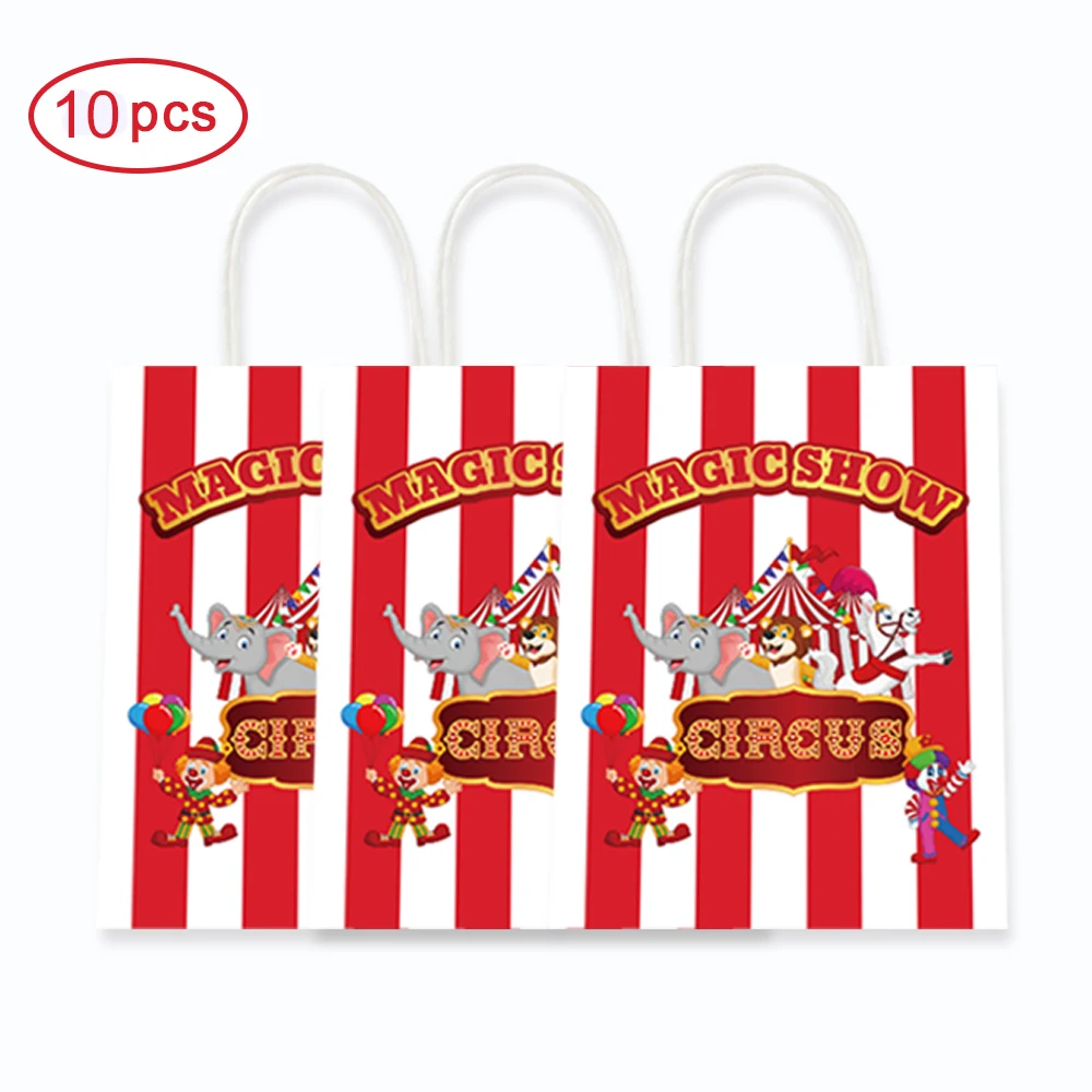 10 шт. цирк карнавальный сумки конфеты Детские День рождения украшения подарочные