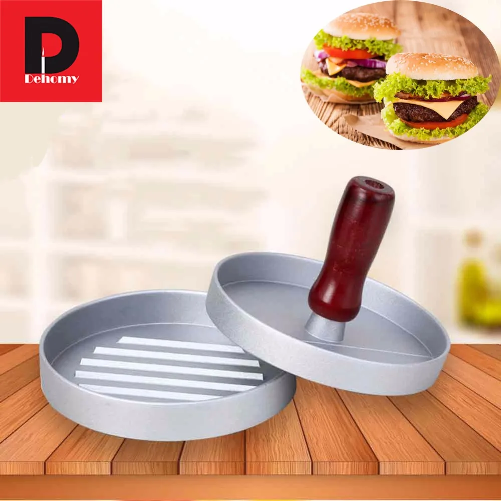 Dehomy руководство Burger Пресс машины Алюминий сплав круглый Форма мяса говядины